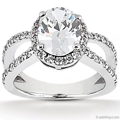 Oval cut diamond engagement ring diamonds 1.66 Carat