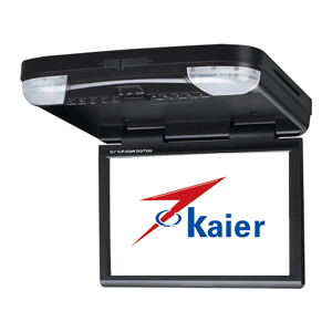 12.1"Flip-down car DVD player with USB/SD slot/IR/FM/TV