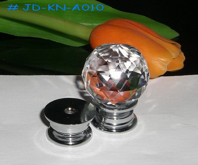 Plain crystal cabinet knob handle