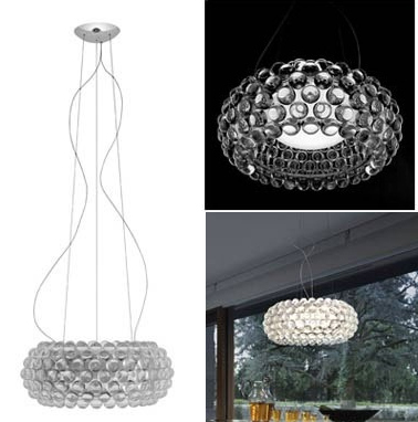 Foscarini caboche pendant lamp, crystal lamp