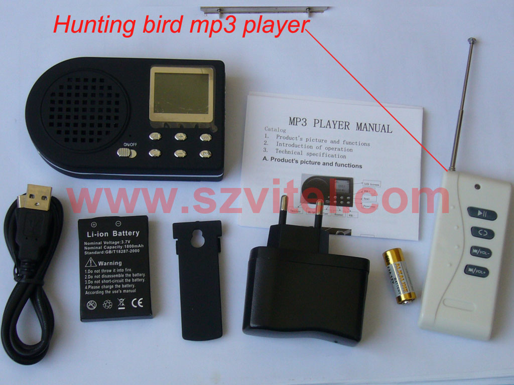 Hunting bird mp3 player