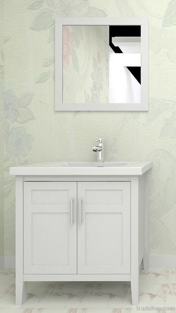 MDF & solid wood bathroom vanity cabinet