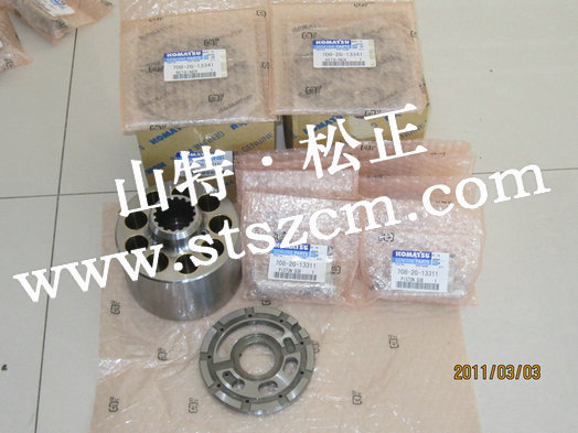 Komatsu excavator main pump parts, cylinder block, plate, sub piston