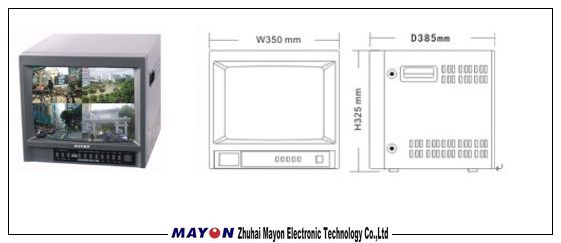 14'' CRT monitor(Color quad image processor)