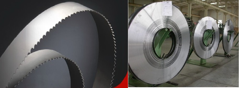 bi-metal steel strip, bi-metal band saw blade, metal cutting saw machine