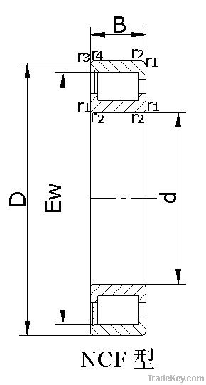 single-row full complement cylindrical roller bearings