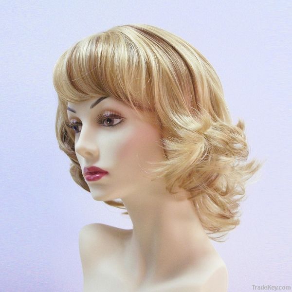 Hot sale synthetic wig (short/ wavy)