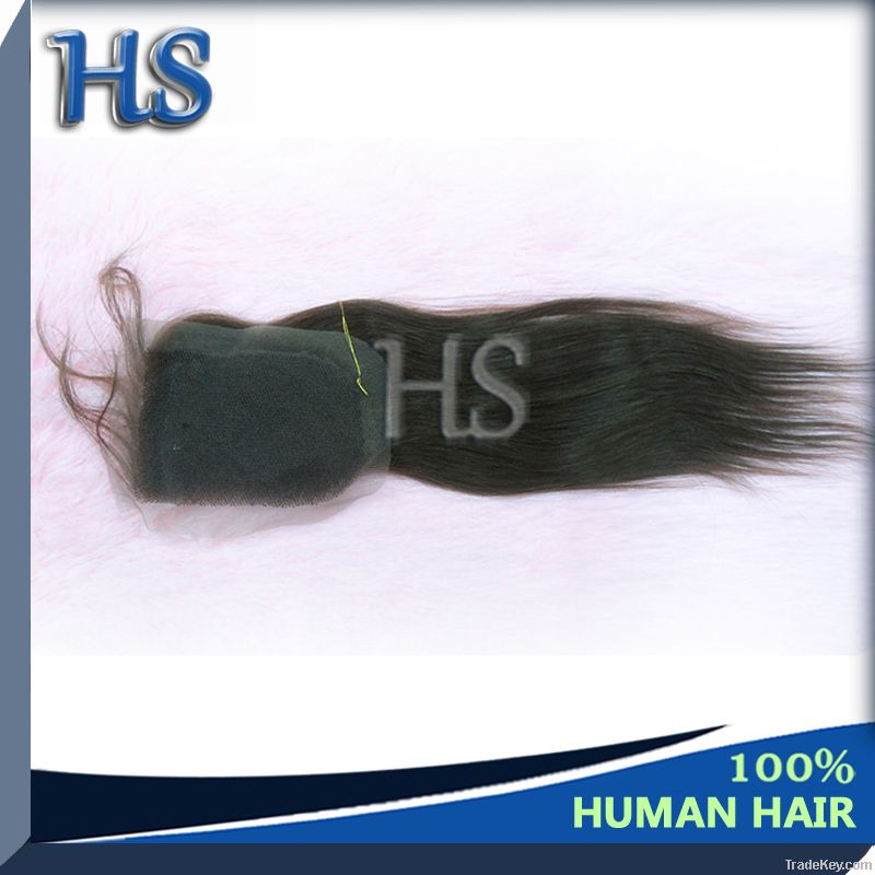 silky straight  lace closure top wigs