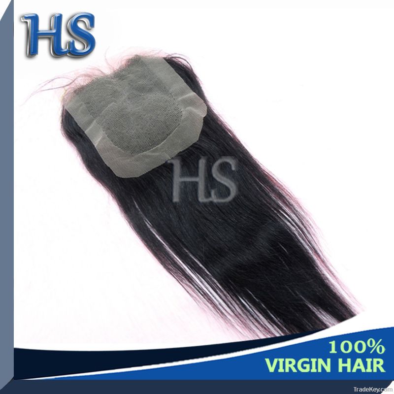 silky straight  lace closure top wigs