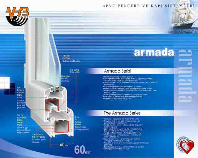 ARMADA 60mm uPvC window &amp; door profile