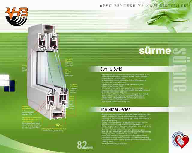 SURME 82mm uPvC window &amp; door profile