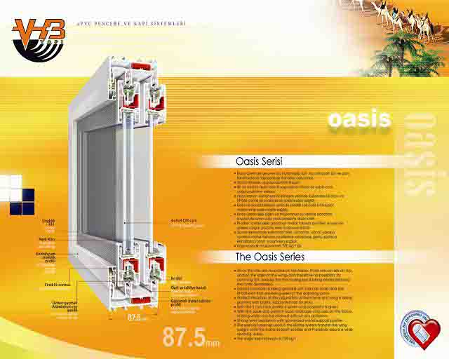 OASIS 87, 5 mm uPvC window &amp; door profile