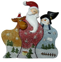 Polyresin Santa Claus magnet