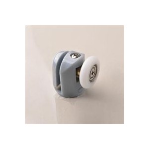 Single shower door roller