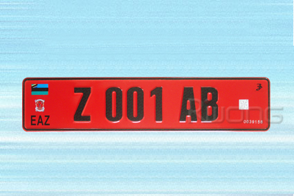 Euro license plate