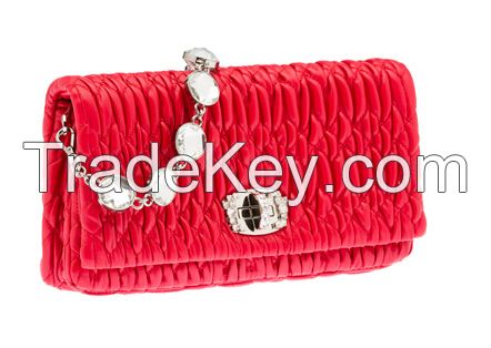 Nappa leather Miu Miu clutch bag