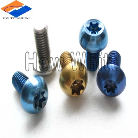 Titanium bolt for motorcycles