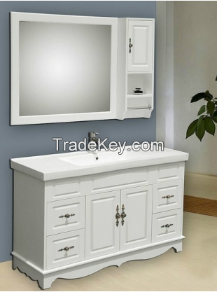 KD PVC MDF waterproof wood bathroom vanity cabinet