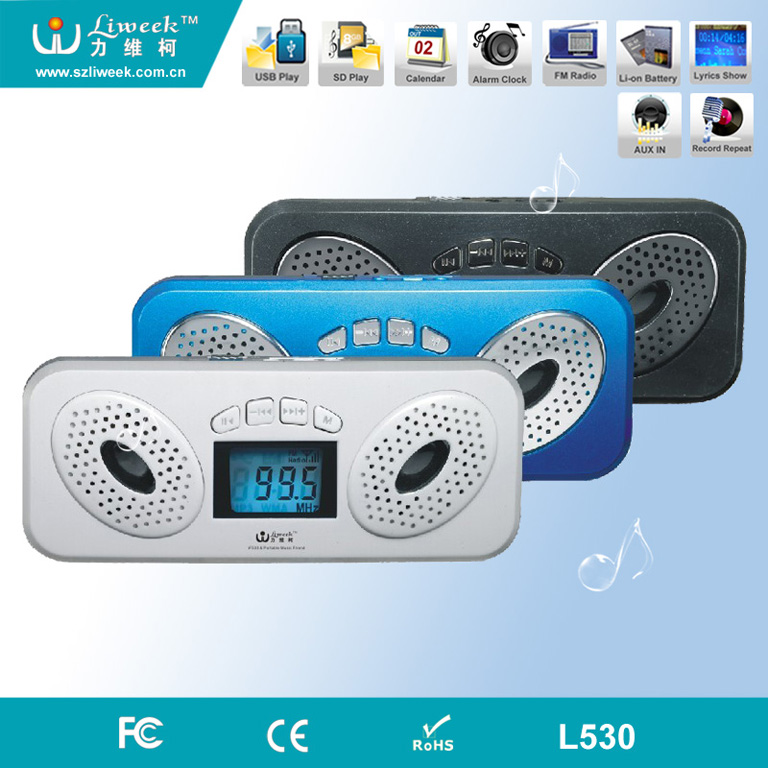 IF530 Newest 2.0 mini protable wireless lcd usb speaker