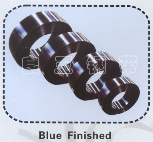 Blue steel strip
