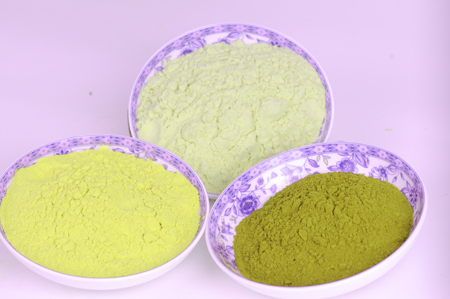 Instant  Green Tea Granules, Soluble in cold/hot water, clear soap