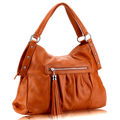 Sasha Brown Tassel Pocket Bag 10294