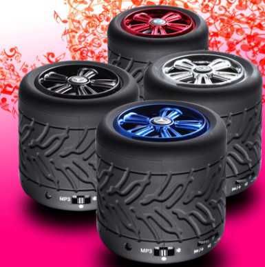 Tire shape Bluetooth speakers