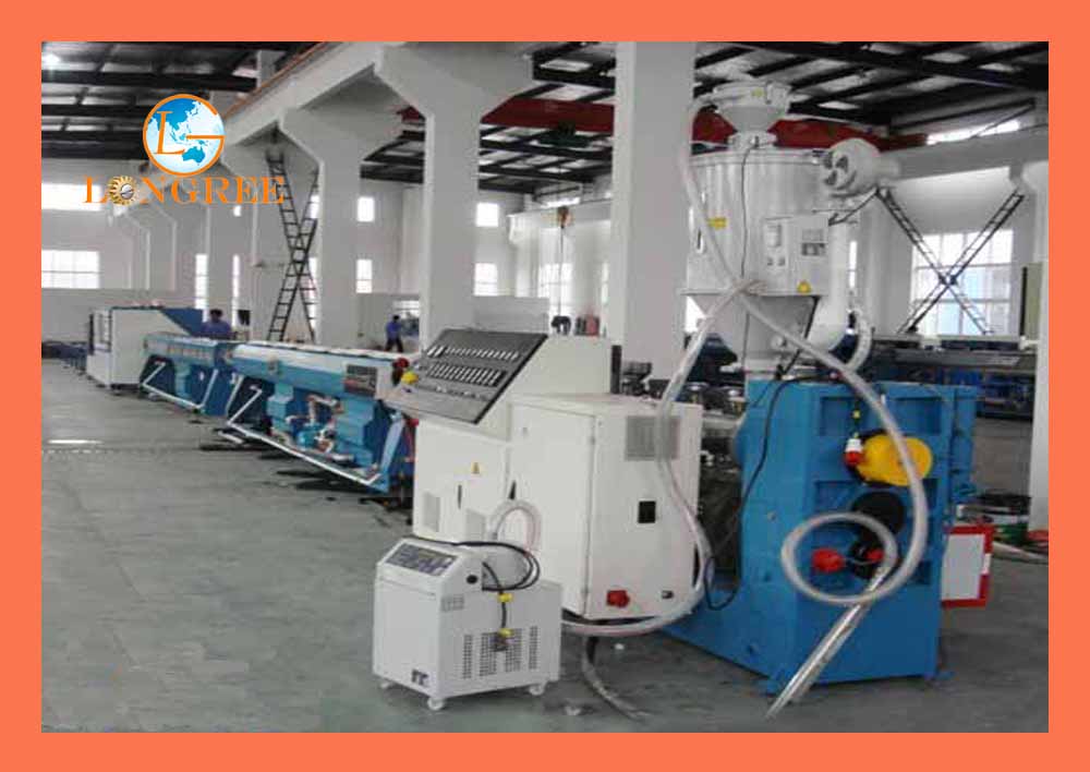 PE pipe extrusion line