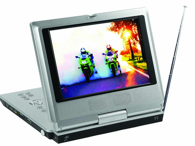 rotatable portable DVD