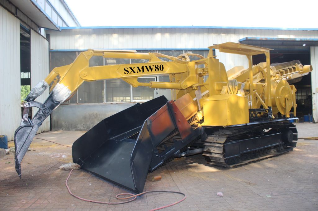 CRAWLER SXMW 80 electricity or diesel engine haggloader tunnel mucking loader