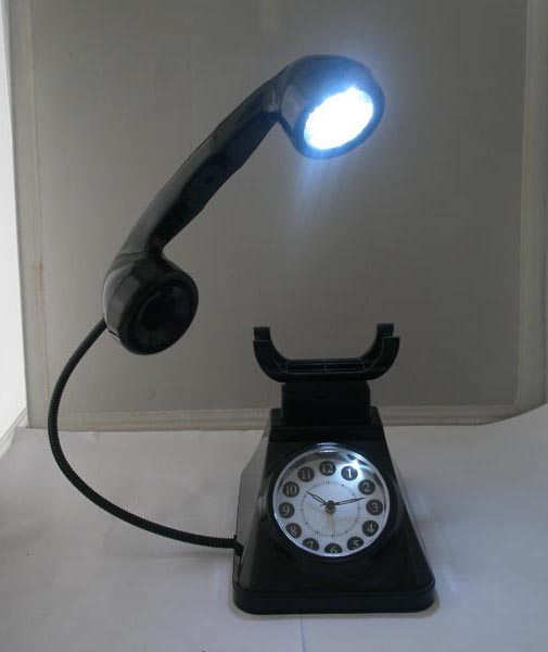 Telephone Alarm Clock with LED lamp