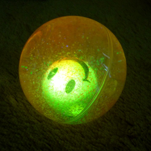 flashing bounce ball