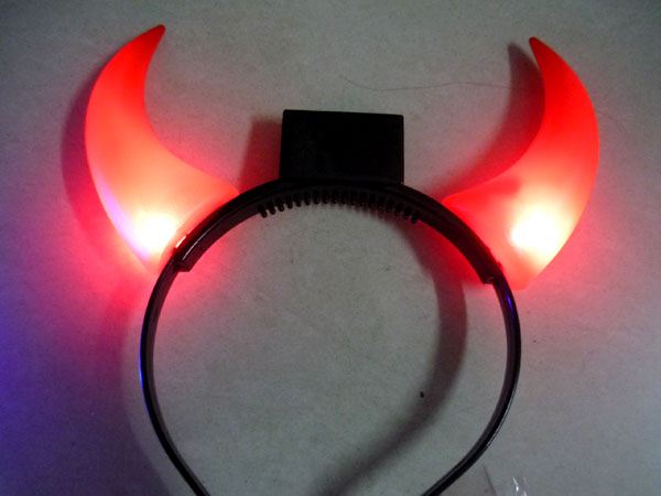 flashing led head horn