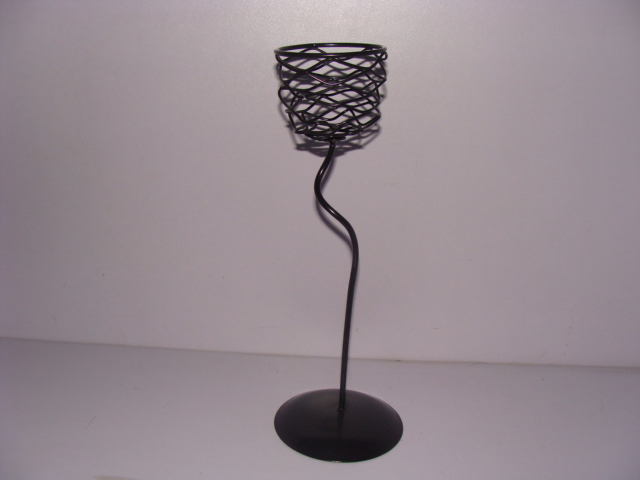 IRON CANDLE HOLDER