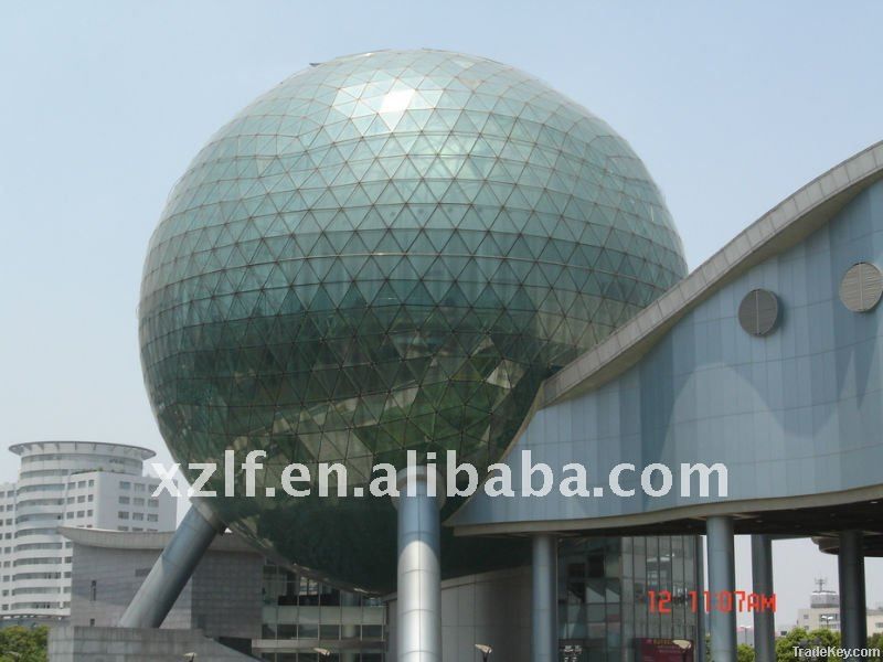 roof dome Steel Space Frame Dome with Glass Roof - Prefabricate domes