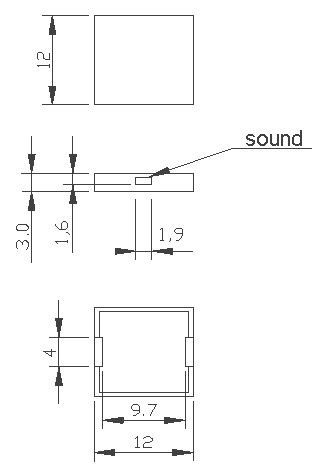 SMD Buzzer  Piezo SMD Transducer