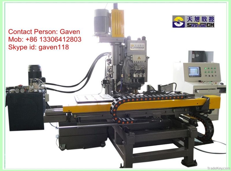 CNC Plate Punching, Marking and Drilling Machine