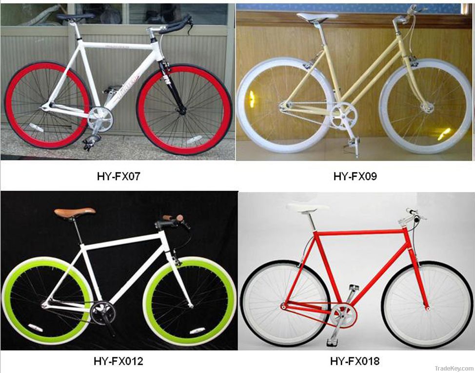 racing bicycle, road bicycle, fixed-gear bicycle