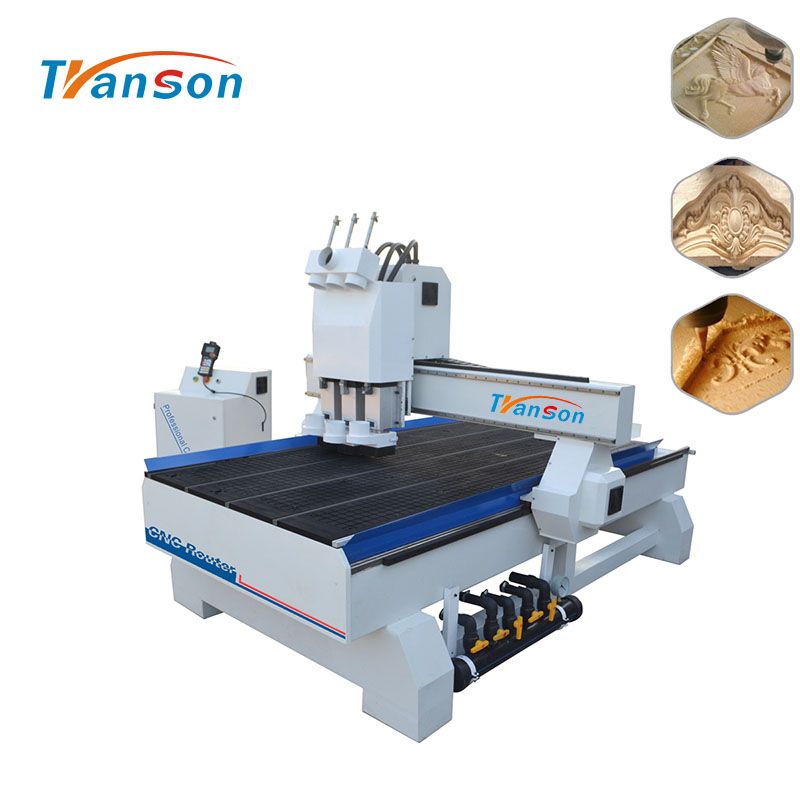 Double spindle wood working cnc router