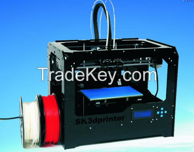 2015 Upgraded Quality High Precision acrylic 3d Printer kit with 2 Rolls Filament SD card printing and LCD for Free