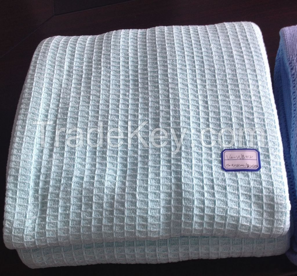 100% Cotton Hospital Thermal Blankets, Waffle blankets, Leno Blankets, Cellular Baby Blankets