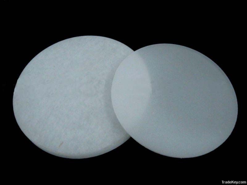 milky white quartz glass disc