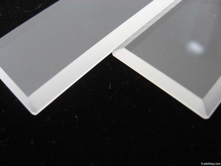 square clear quartz plate