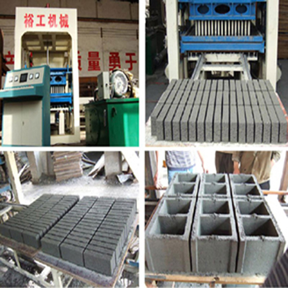 Cement brick making machine