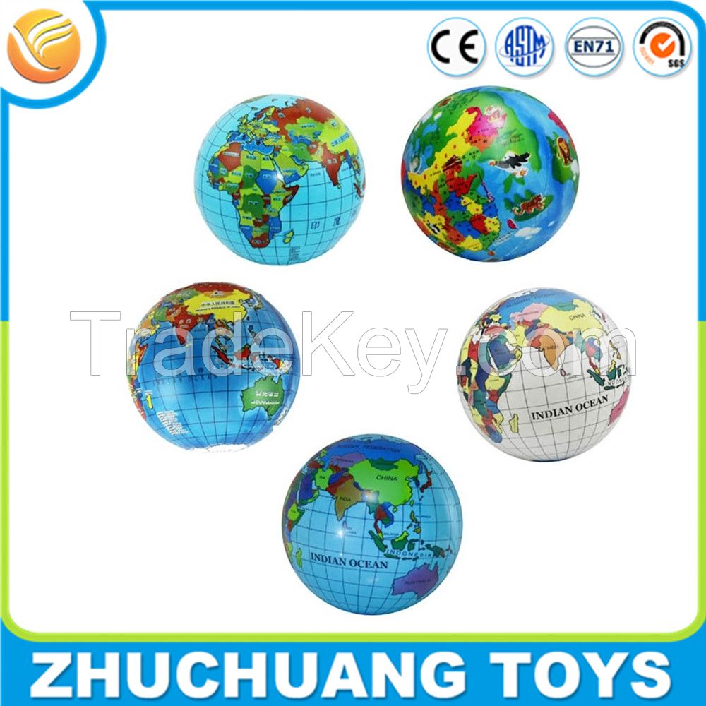 wholesale printed inflatable world map ball for kids