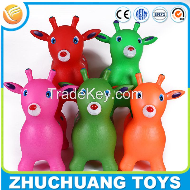 professional manufacturer for cheap pvc milk cow jumping toy inflatable animal