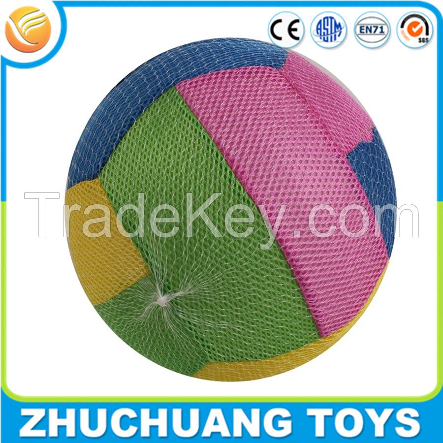 40cm cheap inflatable soft fabric covered cloth basketball ball