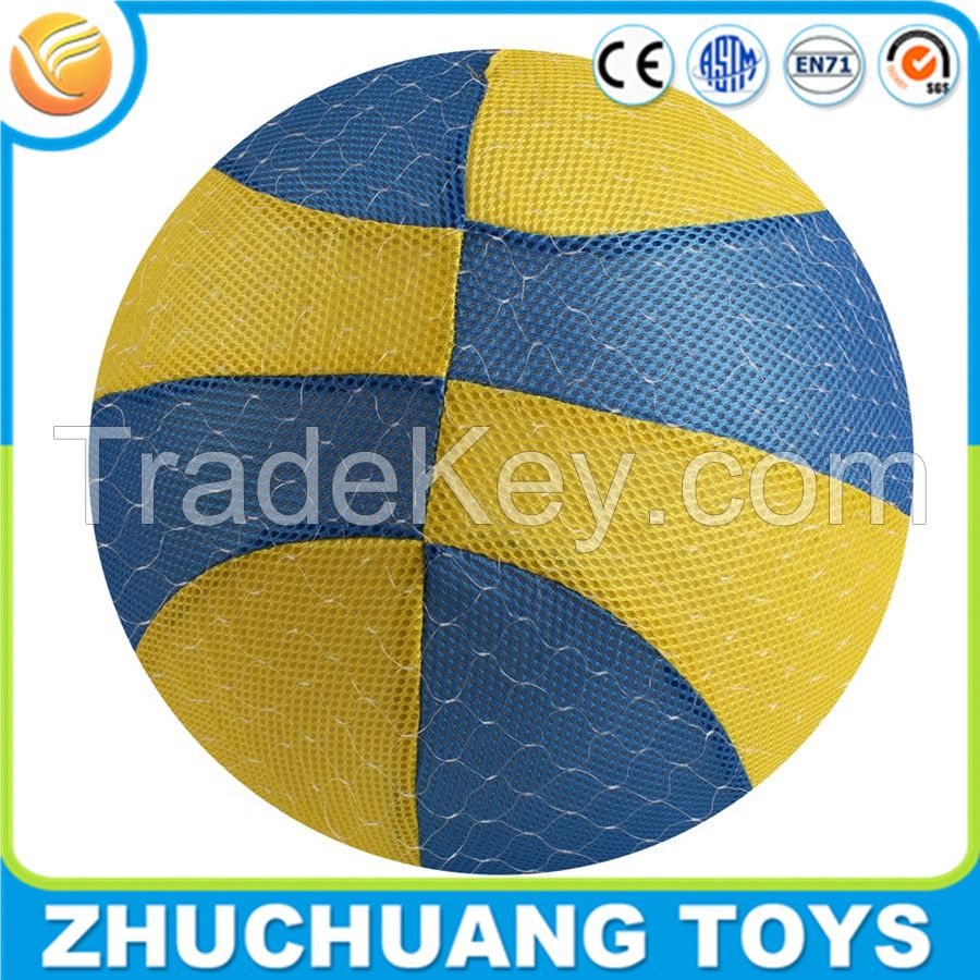 40cm cheap inflatable soft fabric covered cloth basketball ball