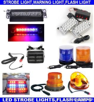 LED strobe lights, flash lights, flash strobe lights, warning lights