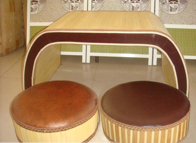 tea table and seating cushion